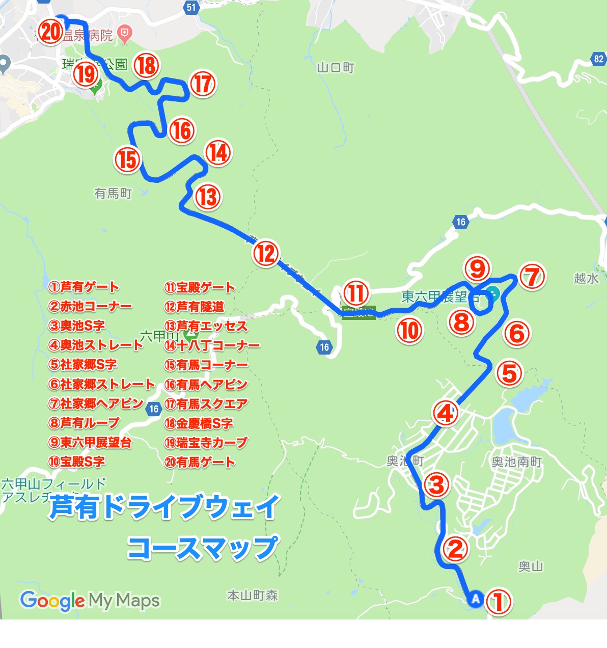 芦有ドライブウェイの走り方 コースガイドと注意点 ポルシェがわが家にやってきた オーナーズブログ