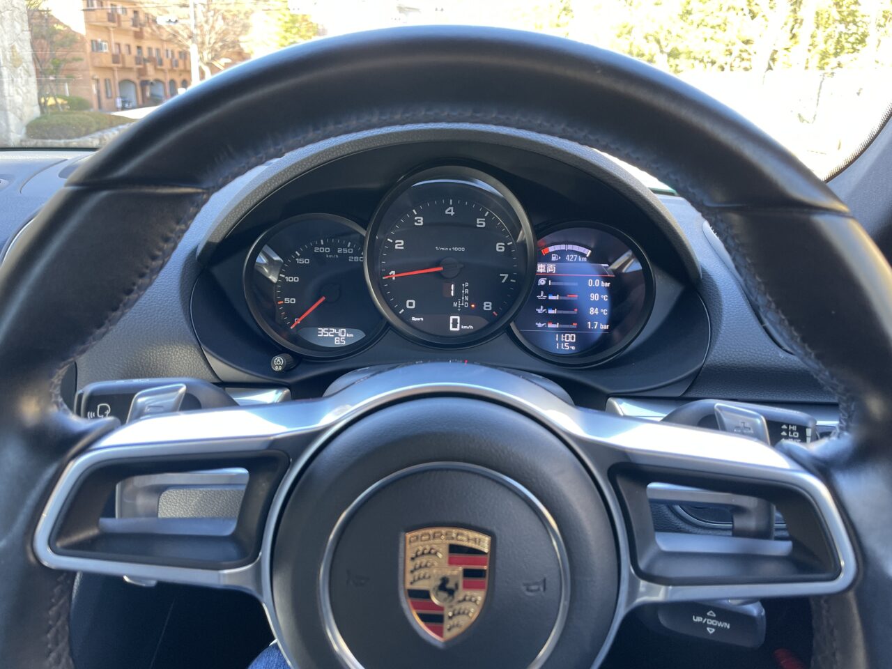 718 Cayman instrument panel